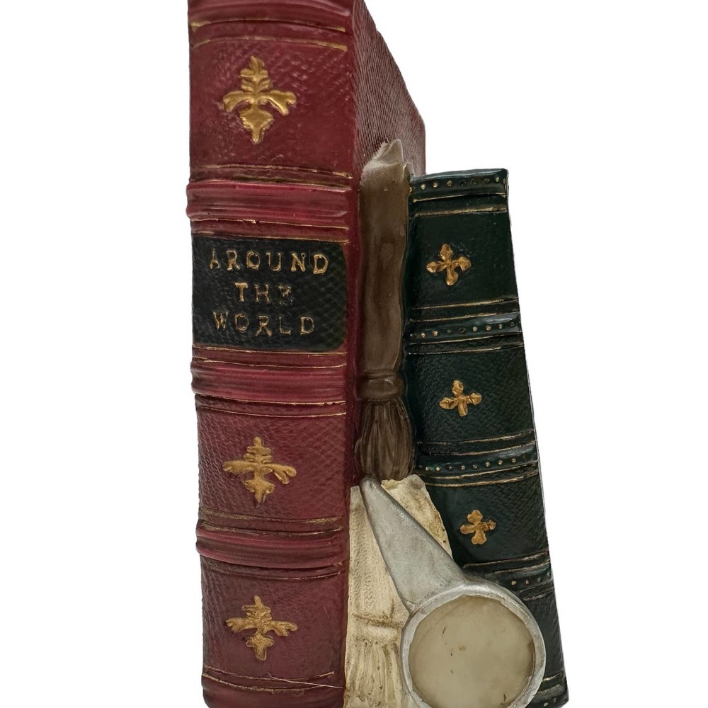 VTG Bookends Nautical Themed Log Book and Around the World Globe Books - Picture 4 of 16